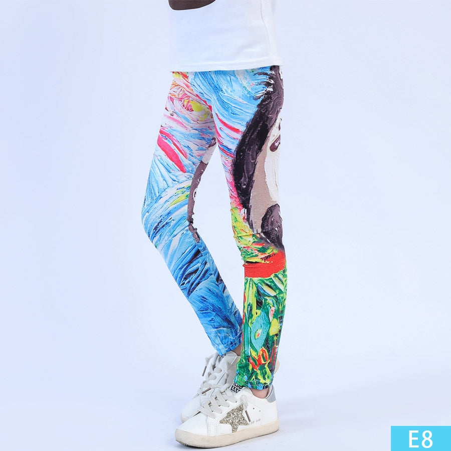 print  Flower Skinny leggings