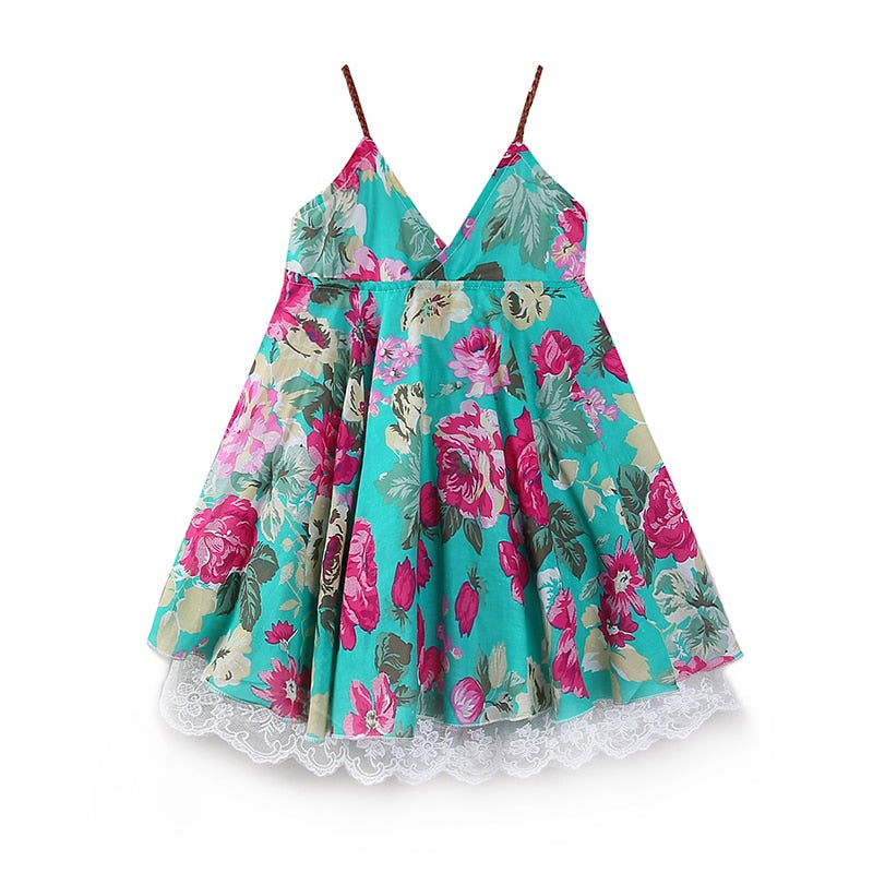 Floral Spaghetti Strap Dress