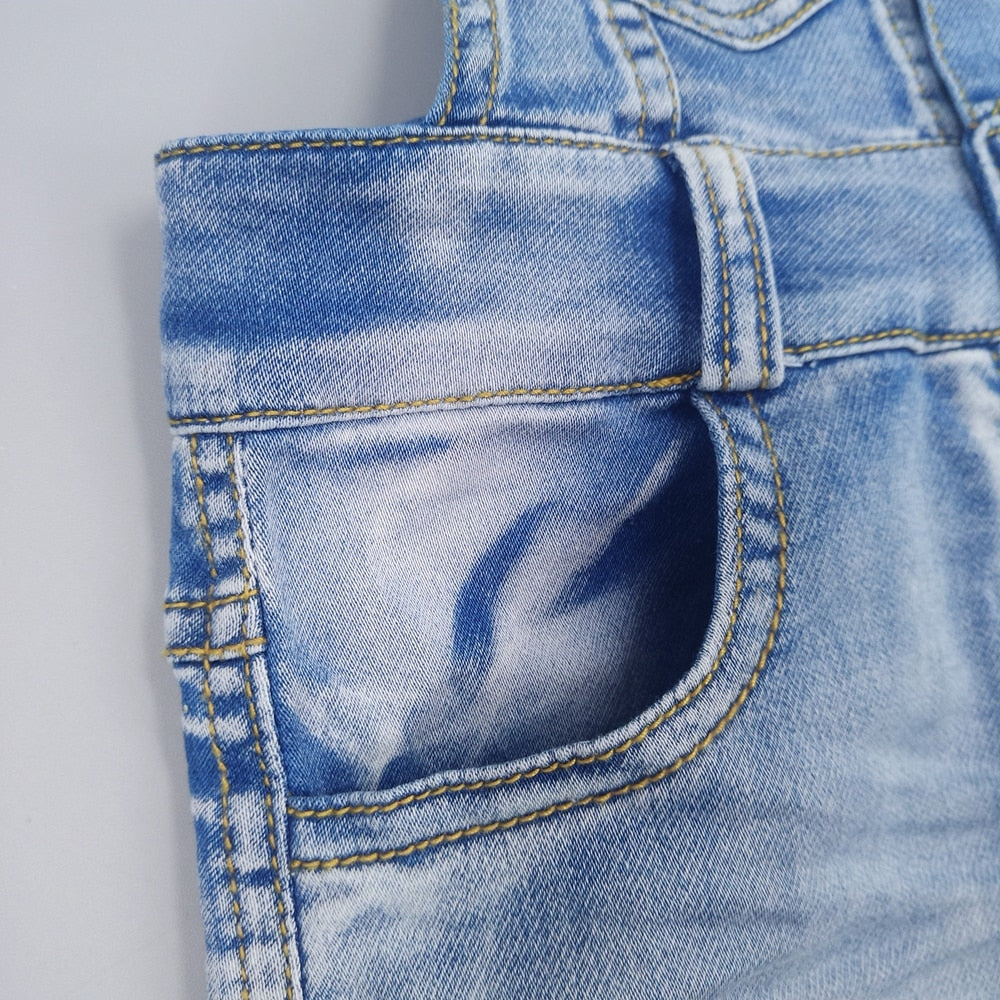 Denim Straps Overalls Bebes For Girls