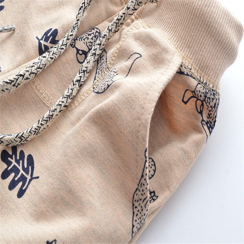 Cartoon sweatpants animals printed