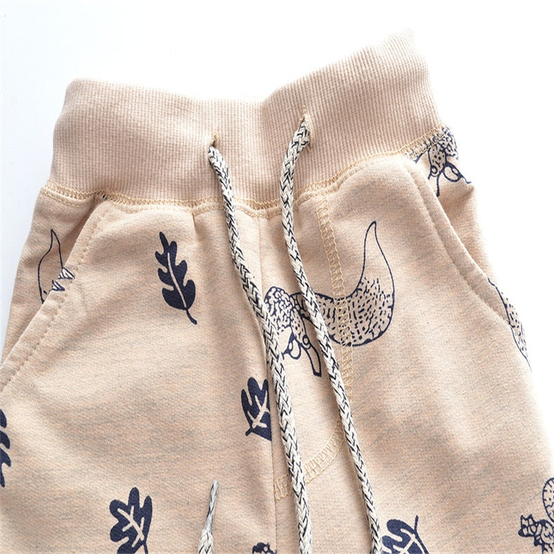 Cartoon sweatpants animals printed
