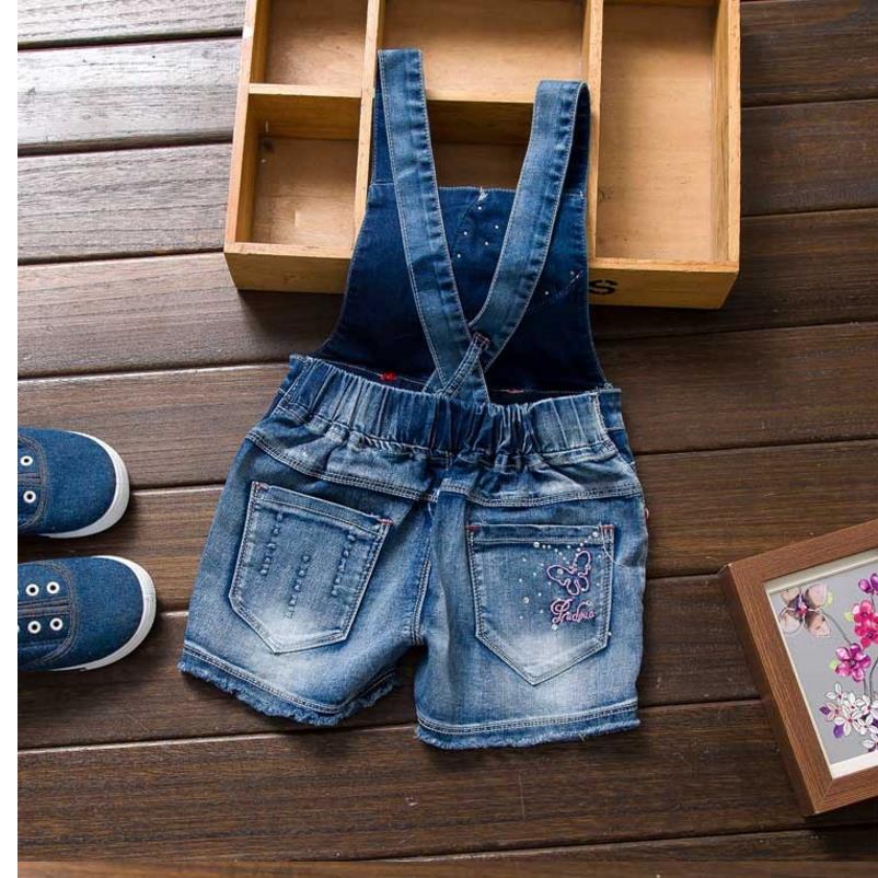 Jardineira Infantil Menino Girls Jeans Overalls