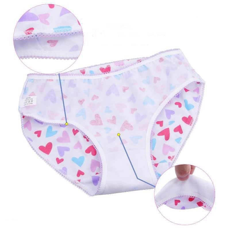 12pc/Lot  Baby Girls Underwear Cotton Panties Kids Short Briefs